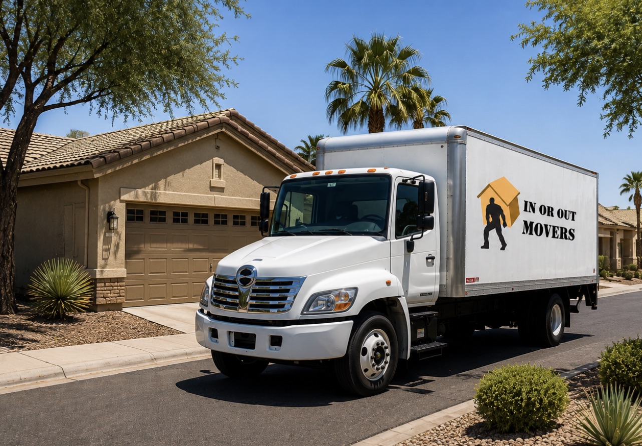 In or Out Movers truck